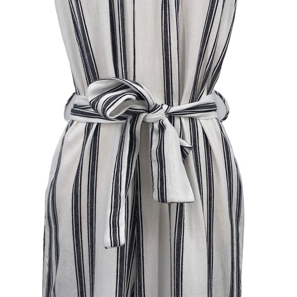 Dolce Vita Striped Linen Blend Jumpsuit, Size Extra Small - Picture 8 of 16